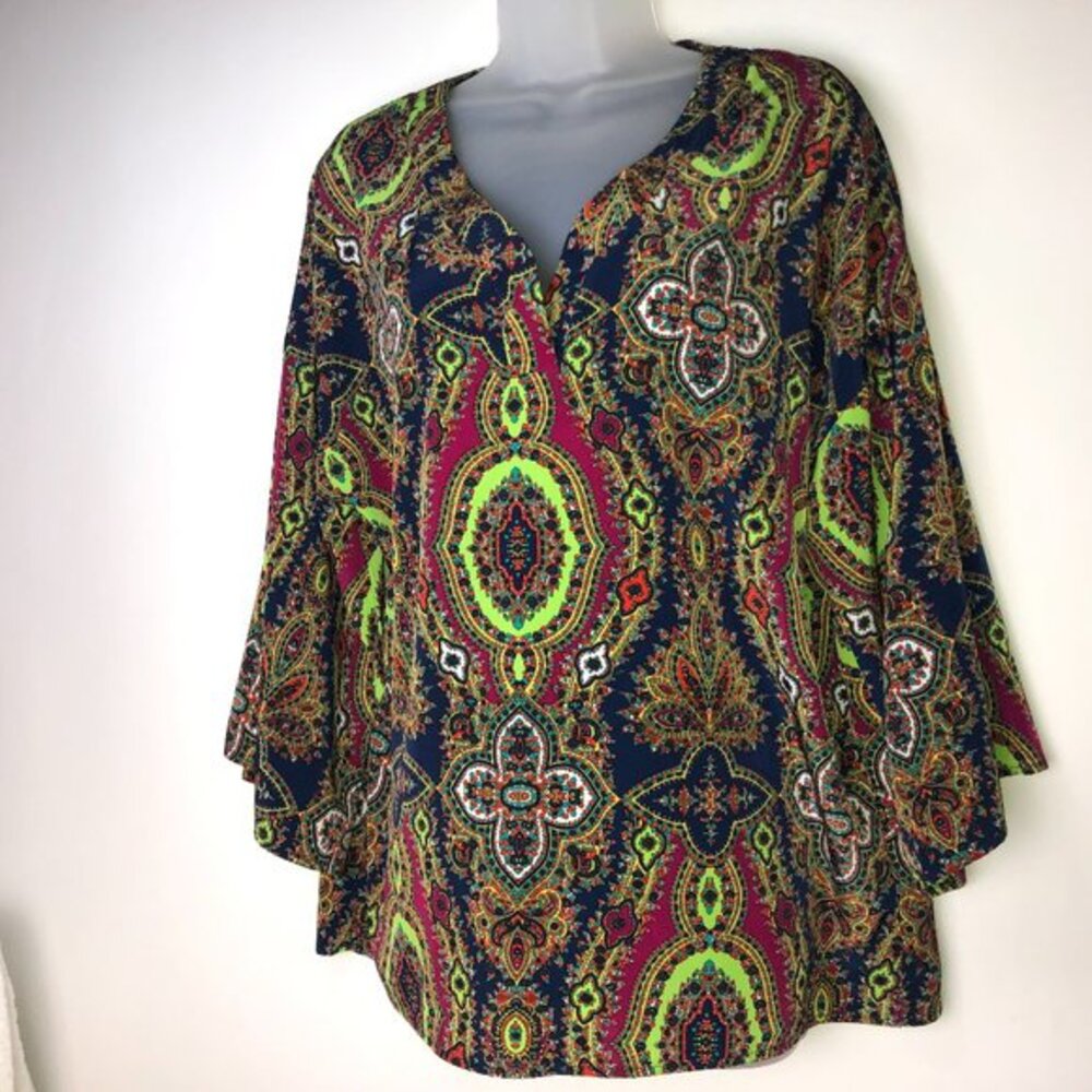 My Story Paisley Blouse Women's Small‎